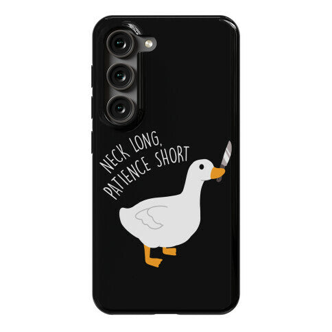Neck Long, Patience Short Goose Phone Case